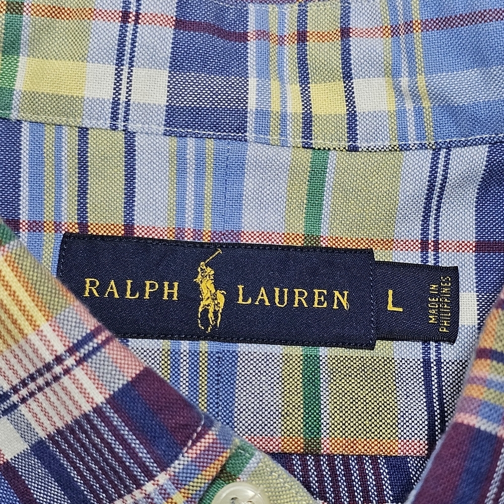 RALPH LAUREN Men's Multicolor Plaid Shirt - Picture 4 of 6